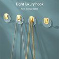 thumbnail image 3 of Baohd 4 Pieces Multi-Purpose Hook Self Adhesive Wall Hanger Clothes Handbag Key Hooks Punch-free Rack Strong Bearing Home Storage Clear, 3 of 9