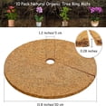thumbnail image 3 of 4PCS Coconut Fiber Mulch Ring Tree, Plant Protector Mat, 11.81 Inch Natural Coco Coir Tree Protection Ring Plant Pot Soil Cover, Tree Rings Disc Plant Cover for Indoor Outdoor Plants, Garden Supplies, 3 of 8