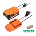 thumbnail image 3 of Adaptateur de Roue Électrique avec Trous de Montage Compatible pour Connecteurs de Batterie Ridgid Aeg 18v, 3 of 4