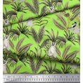thumbnail image 3 of Soimoi Rayon Fabric Leaves & Lemur Animal Print Fabric by Yard 42 Inch Wide, 3 of 3