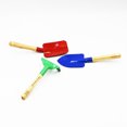 thumbnail image 2 of KAKOWELY 3pcs Mini Candy Color Garden Tool Iron Shovel Trowel Rake with Wooden Handle for Kids Child Girl (Random Color),9.06"X1.18"X2.36", 2 of 4
