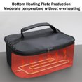 thumbnail image 2 of fastboy Black Warmer Hot Box Anywhere Lunch Hot Lunch Box Cozy Charging Lunch Black Bag Oven Move Charging Food Heater, 2 of 5