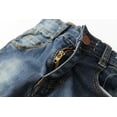 thumbnail image 4 of KIDSCOOL SPACE Baby Boys Little Kid Elastic Ripped Jeans StoneWashed Pants,5-6 Years, 4 of 6