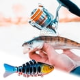 thumbnail image 2 of TIELUTT 7 Segment Fishing Swimbait Saltwater Freshwater Lifelike Fish Attractor for Baitcaster Rods 1 Piece Baitcaster Rod and Reel Combo Baitcaster Combo Rod and Reel Baitcaster Rod Socks Baitcaster, 2 of 5
