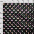 thumbnail image 3 of oneOone Georgette Viscose Black Fabric African Aztech Sewing Material Print Fabric By The Yard 42 Inch Wide, 3 of 4