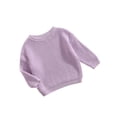 thumbnail image 2 of xiaxaixu Toddler Baby Sweaters, Winter Warm Long Sleeve Candy Color Pullovers, 2 of 6