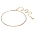 thumbnail image 3 of Ceinture Chaîne de Taille pour Femmes à 3 Rangées en Cristal, Ceinture de Taille, Or, 3 of 9