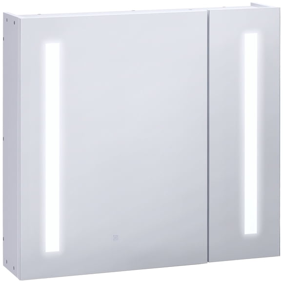 kleankin LED Lighted Medicine Cabinet with Mirror, Smart Touch