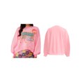 thumbnail image 2 of FOCUSNORM Pull de Noël Ample pour Femmes Imprimé Lettre Strass Manches Longues Col Rond Sweat-Shirt, 2 of 6