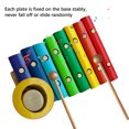 thumbnail image 4 of Colorful 8-Note Wooden Xylophone for Beginners - Handcrafted Birch Wood Percussion Instrument with 2 Mallets (19cm Length) - Ideal Birthday/Holiday Gift for Kids, Compact Size 23x17x4cm, 4 of 6