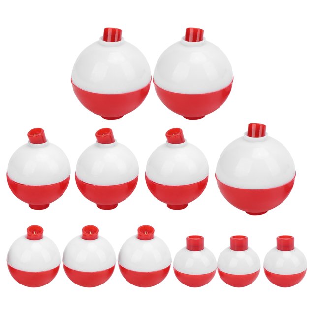 Haofy Round Float Bobbers Hard ABS Snap‑on Floats Snap‑On For Fishing