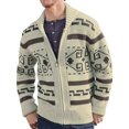 thumbnail image 1 of Innerwin Outwear Zip Up Men Cardigans Travel Lapel Slim Fit Cardigan Sweater Khaki 2XL, 1 of 5