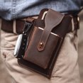 thumbnail image 1 of Openpig Leather Phone Pouch, Belt Holder, Universal Smart Phone Leather Belt Pouch for Men, 1 of 9