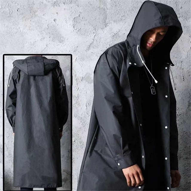 Manteau de Pluie Long Réutilisable pour Hommes, Imperméable et Coupe-Vent pour Randonnée, Pêche, Promenade de Chien, Activités Extérieures