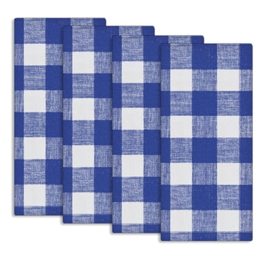 Fabstyles Country Check Cotton Set of 4 Kitchen Towel