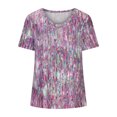 thumbnail image 4 of Birdeem T-Shirts à Imprimé à Col en V pour Femmes Mode Confortables Chemisiers Hauts pour Femme, 4 of 6