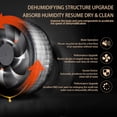 thumbnail image 3 of 2.2L Capacity Dehumidifier Quiet Operation Drain Hose for Wide Application with 30㎡ Coverage, 3 of 7