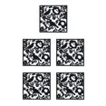 thumbnail image 2 of ZheElen 4piece Lightweight Hanging Divider Screens For Versatile Space Foldable Black Bird Chart 5Set, 2 of 6