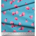 thumbnail image 3 of Soimoi Polyester Crepe Fabric Magnolia Floral Print Fabric by The Yard 42 Inch Wide, 3 of 3