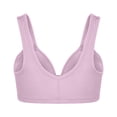 thumbnail image 4 of AherBiu Plus Size Bras for Women No Underwire Padded Front Closure Bras Solid Color Full Coverage Comfort Soft Bralette, 4 of 9