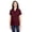 Burgundy, variant on Core 365 Ladies' Fusion ChromaSoftâ„¢ Pique Polo CE112W