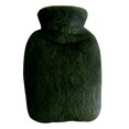 thumbnail image 1 of Graflsoa 2000ml Plush-Covered PVC Hot Water Bottle with Dual Handles for Warmth - Dark Green (Includes Inner Bag), 1 of 6