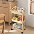 thumbnail image 5 of Dvruxg 3-Tier Kitchen Storage Cart, Armrest Bathroom Organizer, Mobile Toiletries Rack for Home Organization, 5 of 5