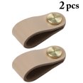 thumbnail image 2 of Cabinet Knobs Faux Leather 2PCS Drawer Knobs Cupboard Pull Knobs with Screws, 2 of 10