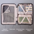 thumbnail image 3 of 5-Piece Hardside Luggage Set: 28" Spinner Suitcase, 20" Carry-On & 3 Packing Cubes, 3 of 9