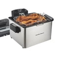 thumbnail image 2 of Hamilton Beach Professional-Style Deep Fryer, 3 Quart Capacity, 1800 Watts, Stainless Steel, 35035C, 2 of 5