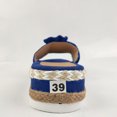 thumbnail image 4 of Mikilon Women Bowknot Beach Summer Slippers Platform Slope Heels Plus Size Shoes, 4 of 8