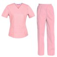 thumbnail image 1 of Women's Scrubs Set Scrub Top and Pants Scrubs Set, 1 of 3