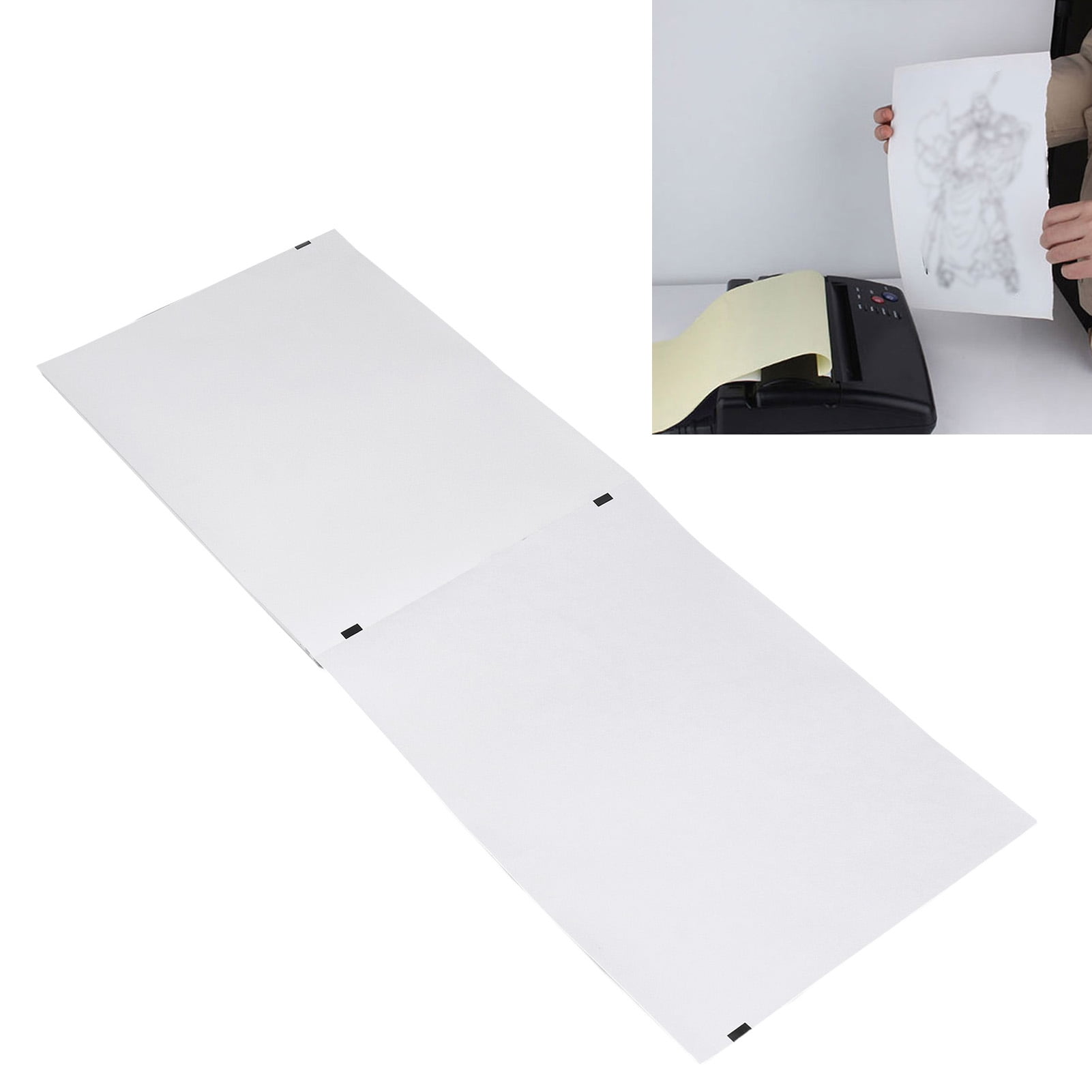 A4 Thermal Printing Paper, Clear Printing Folded Thermal Paper Quick Dry Compatibility 100 Sheets  for Travel