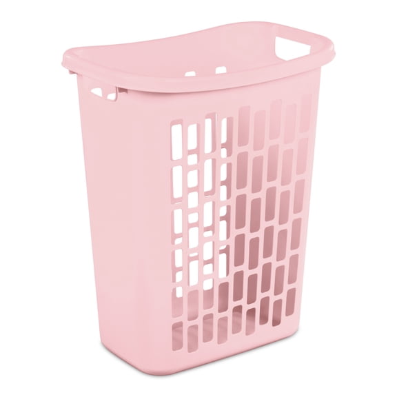 Sterilite Rectangular Open Hamper, Pink
