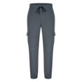 thumbnail image 4 of asjyhkr Mens Cargo Pants with Multi Pockets Elastic Waist Drawstring Jogger Hiking Work Sweatpants, 4 of 6