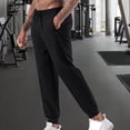 thumbnail image 4 of Dagugfen Pantalon Homme Taille Élastique Jambe Fuselée Ajusté Été Léger Décontracté Course Athlétique, 4 of 5