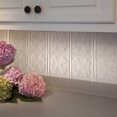 thumbnail image 2 of FASÄDE Traditional Style 10 Decorative Vinyl Backsplash Panel in Gloss White (6X6 Inch Sample), 2 of 5