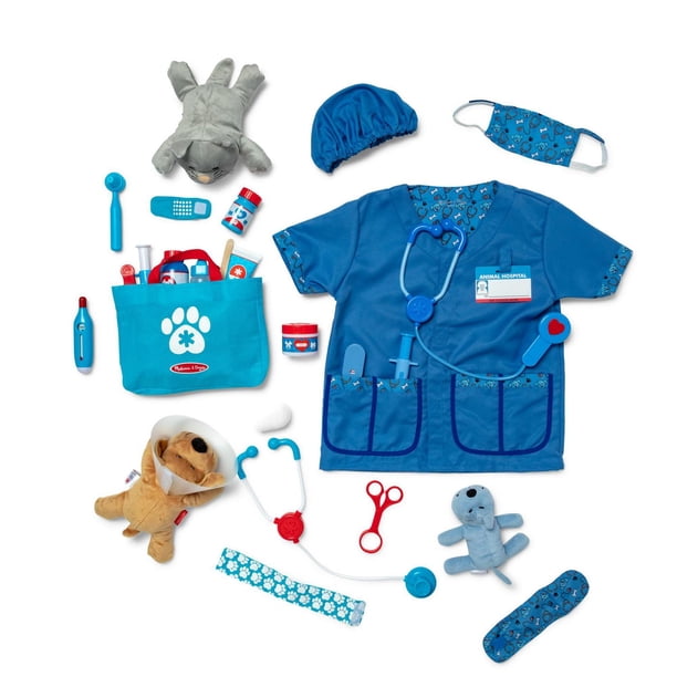Melissa & Doug Examine and Treat Pet Vet Play Set (24 pcs