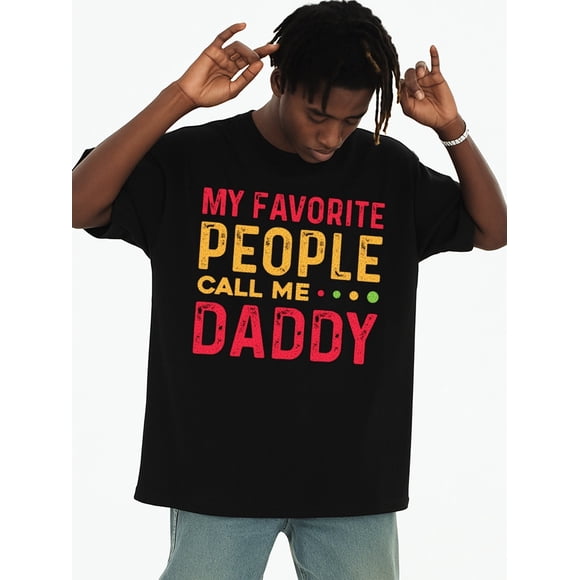 T Shirt Men'S Fun Dad | Black Short Sleeve Crew Neck Shirt with Father and Son Matching Design Perfect for Father'S Day