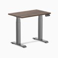 thumbnail image 1 of Desky Bureau Assis-Debout Mini Double - Jarrah Legno / 32 x 20 Pouces / Gris Espace, 1 of 10