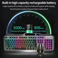 thumbnail image 4 of K670 Clavier Souris Sans Fil Combo Couleur Rétroéclairé Clavier Souris Rechargeable avec Mode Veille Noir, 4 of 4