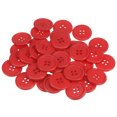 thumbnail image 1 of Unique Bargains Boutons de Couture Ronds Plats en Résine Rouge à 4 Trous pour Vêtements et Bricolage (Lot de 100), 1 of 5