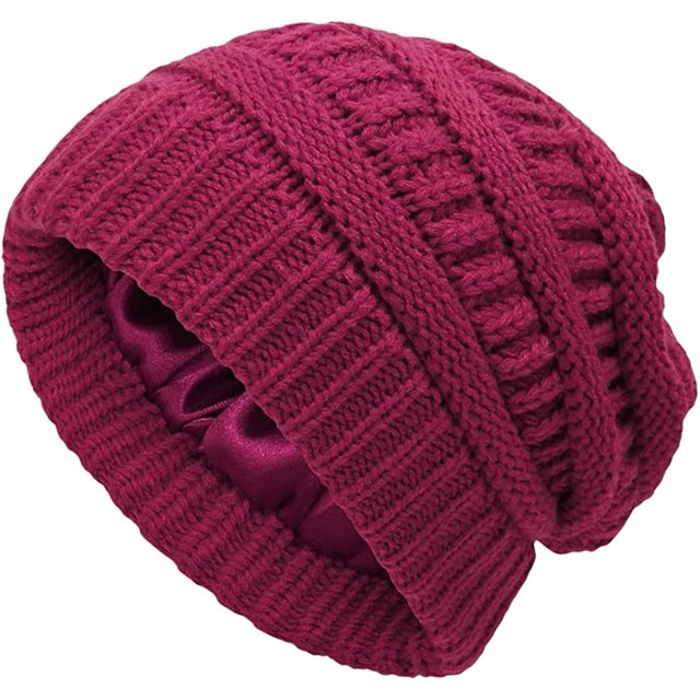 LinYooLi Bonnet Tricoté pour Femmes, Bonnet d'Hiver Doux et Chaud
