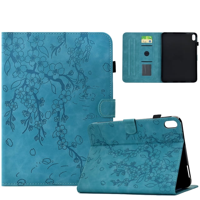 FOXDOCK Tablet Case for Xiaomi Redmi Pad 2 2025 with Card Slots, Auto Sleep/Wake, Stand Function, Full Protection Floral Folio Cover