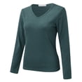 thumbnail image 1 of Kcodviy Femmes Col Rond Molleton Hauts Thermiques pour Femmes Manches Longues Ensemble Doublé Thermique Ajusté Hauts Thermiques pour Dames Hauts à Manches Longues Chandails Thermiques à Manches Longues Hauts d'Hiver, 1 of 7