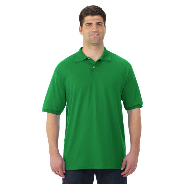 Jerzees T-Shirt de Sport en Jersey à Manches Courtes pour Hommes SpotShield, 3X, Kelly