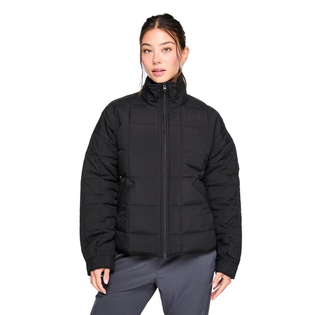 Athletic Works Women's Boxy Quilted Jacket