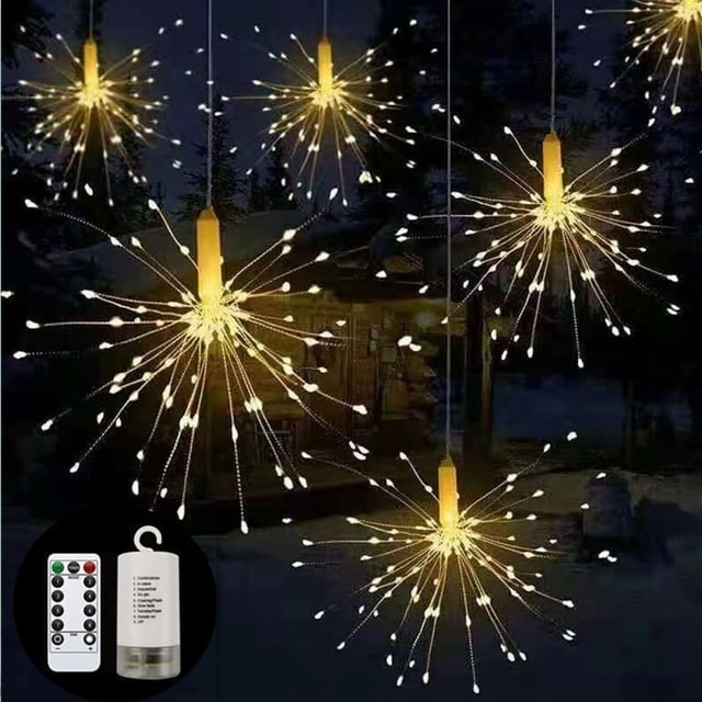 Jinsinto Decorative Fireworks Lights Explosion LED Fireworks Light (120 lights)