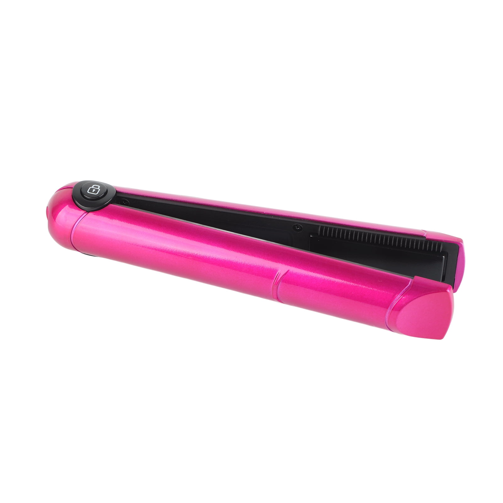 Mini Rose Red Fashionable Rechargeable Hair Straightener Hair Straightener for Girls Hair Styling Tool