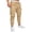 Khaki, variant on TIMIFIS Men's White Cargo Pant Stretch Pant Fashion Joggers Sports PantsCotton Pants Sweatpants Trousers Long Pants-WhiteFall